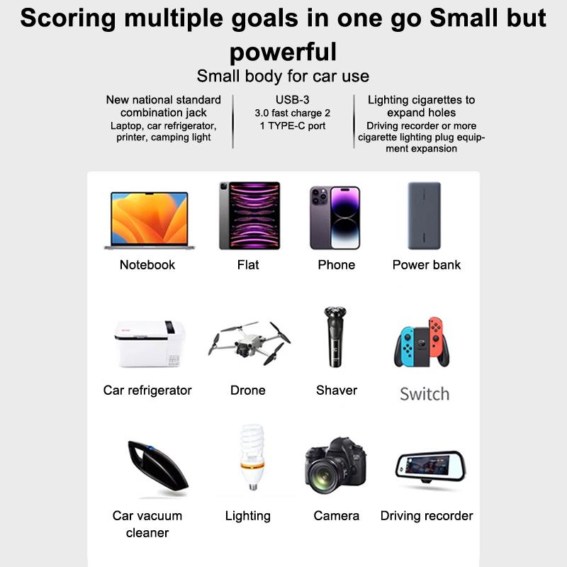 Dc 12V 24V Converter Car Inverter Car Charging Wear-Resistant Material Easy Installation Fast Charging Usb