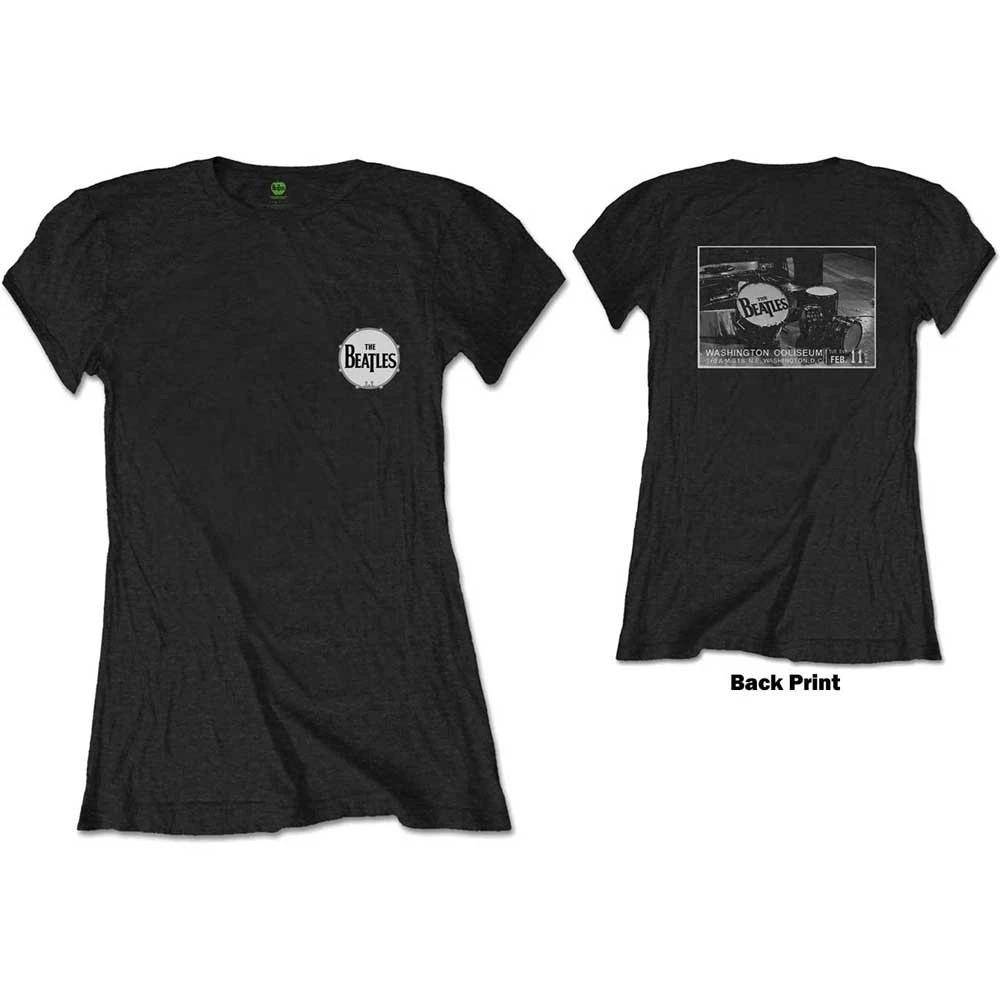 Ladies The Beatles Washington Coliseum Official Tee T-Shirt Womens