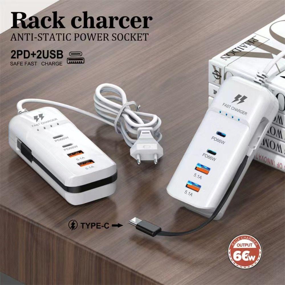 

5.1A Charger Socket USB Type C Mobile Phone Charge Power Strip Phone Charger Adapter Household US