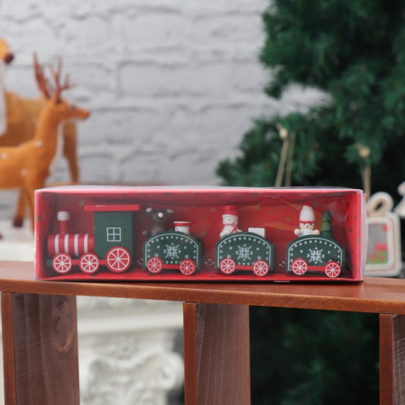 Christmas Wooden Train Decoration for Kids - Festive Ornament & Gift