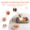 2Pcs Cat Dog Slow Feeder Bowl Ceramic Pet Food Bowl Cat Dish with Nonslip Bottom for Kitten Puppy Pet Feeding Watering Supplies