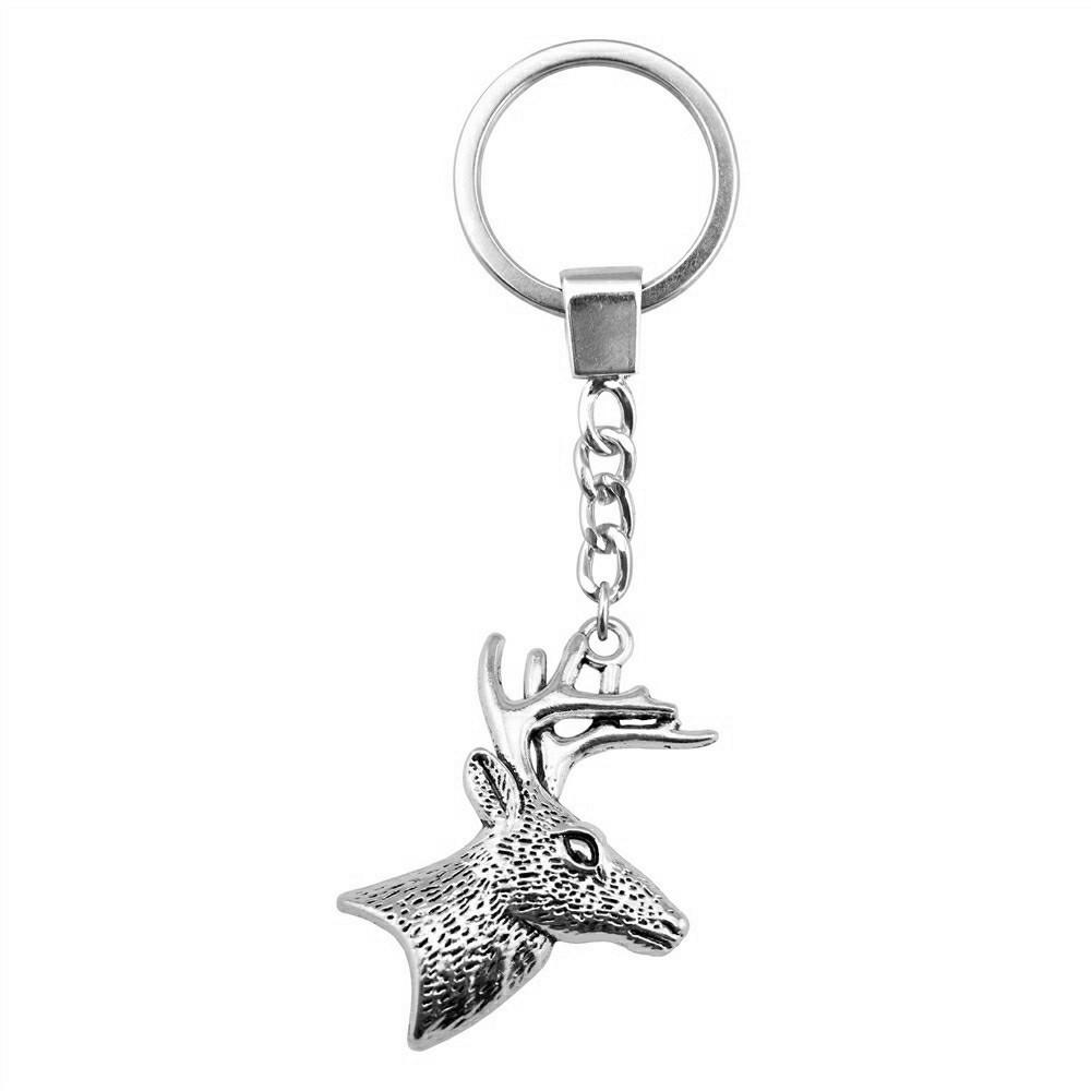 Christmas Snowman Charm Keychain Winter Holiday Key Ring 30mm Ring