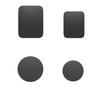Magnetic Car Phone Holder, Black Electrophoresis with Round and Square Pieces, Digital Car Accessories.