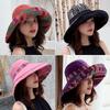 Ethnic style double-sided bucket hat women's big edge Internet celebrity versatile summer hat women's sun protection hat sun hat spring and autumn