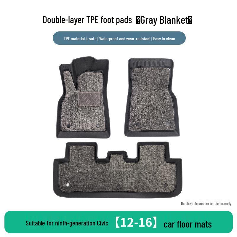 Three-Piece TPE Set for 2012-16 Honda Civic 9th Gen