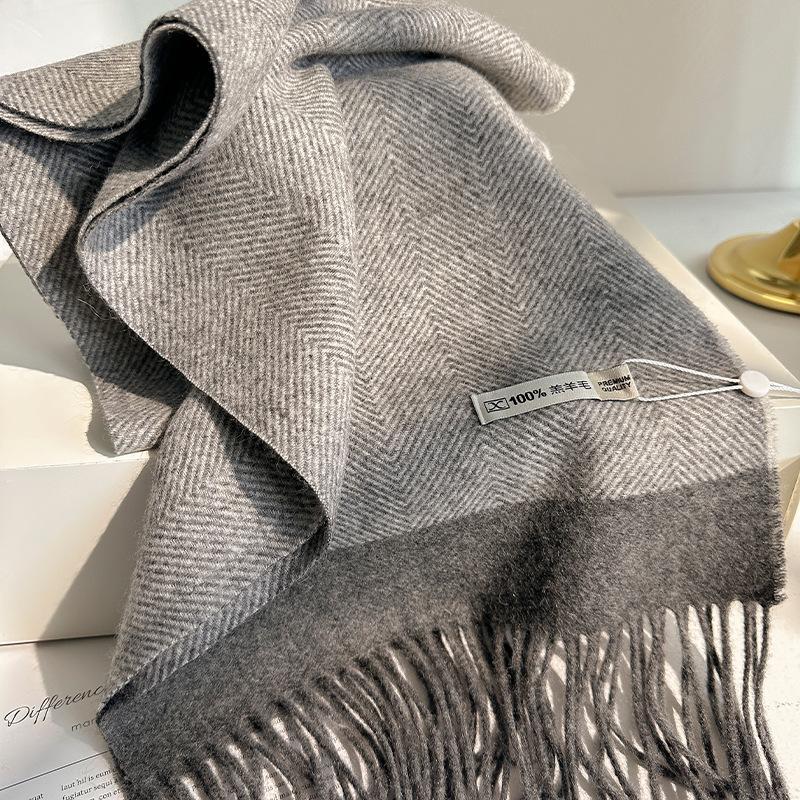 Korean 111 Fashion Versatile Color Matching Scarf Women's Versatile Unisex Couples Autumn and Winter Warm Scarf