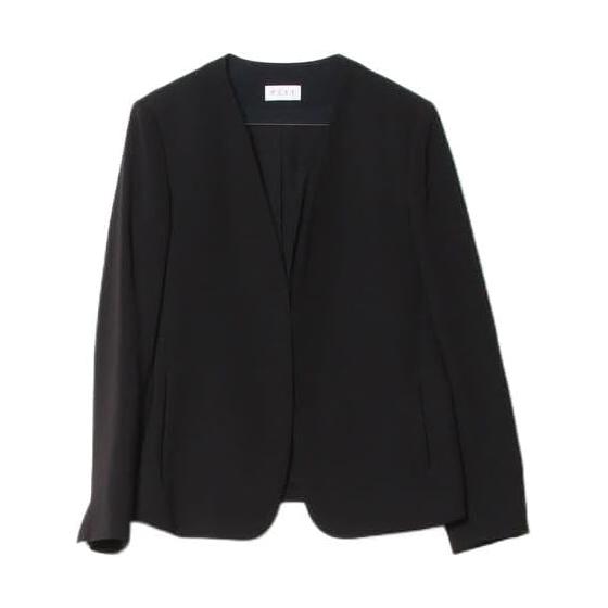PLST  Collarless Jacket L Black Ladies