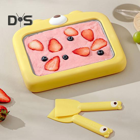 Ручний апарат для морозива, неелектричний апарат для йогурту, сорбет, зі скребком, портативний дитячий десертний інструмент для сімейного відпочинку та екологічності