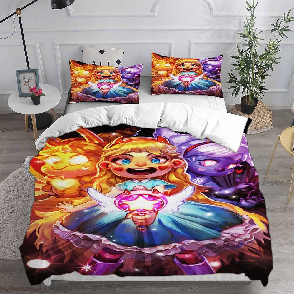 Star Vs The Forces Of Evil Princessduvet Cover Pillowcase Bedding Set Adult Boy Girl Bedroom Decoration Children Single Double S