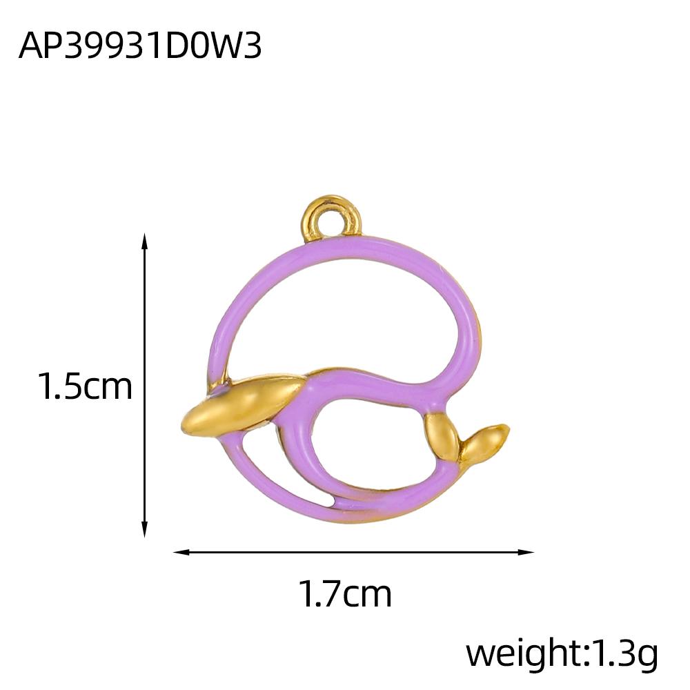 CARLIDANA New Design Non Tarnish Beach Charm Stainless Steel Dolphin Gold Color Starfish Fish Oil Drop Charms for Jewelry Making