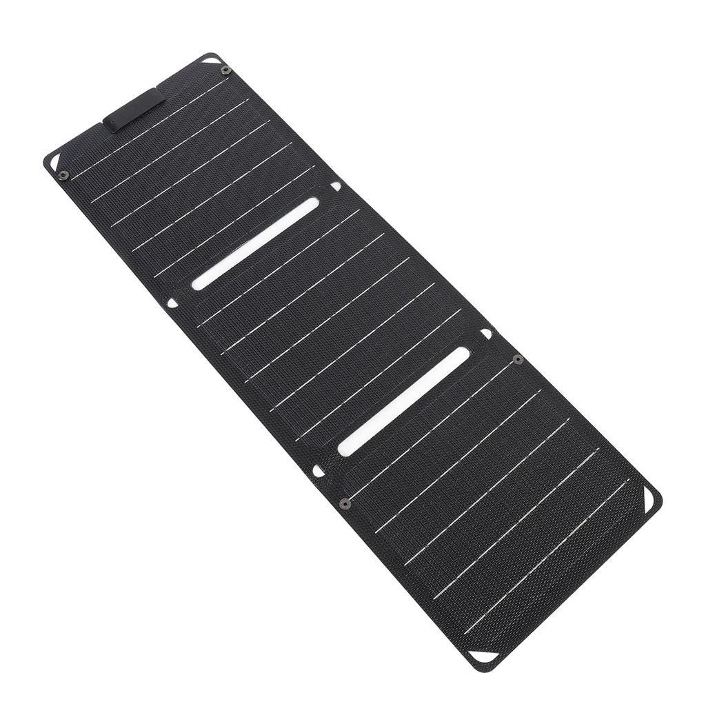 30W Solar Panel 3 Fold Monocrystalline 2 TYPE-C Port Portable Outdoor Solar Panel Charger for Laptops Tablets Phones
