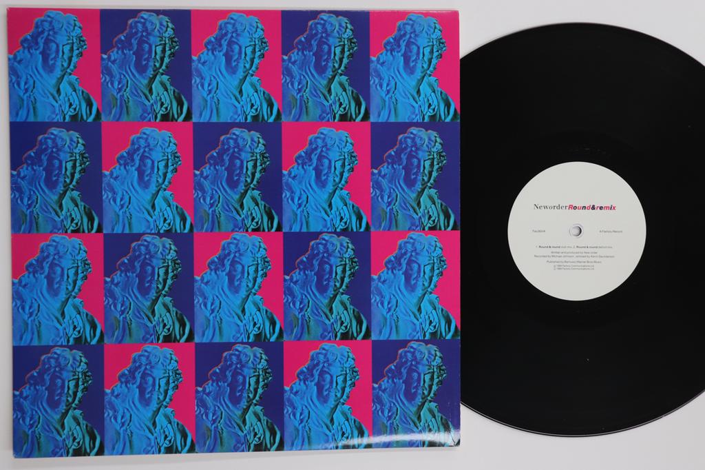 12inch Record NEWORDER - Round&remix FAC263R FACTORY 1989 UK Dance & Electronica Used
