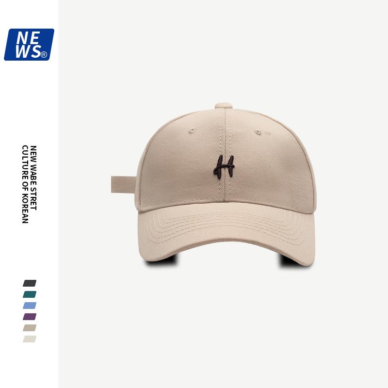 

Peaked cap Men s wide brim Letter baseball Women s small face Four seasons Versatile sun hat tide average size