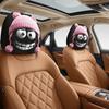 2PCS Breathable Car Pillowcase Cartoon Auto Seat Cover  Automobile Interior