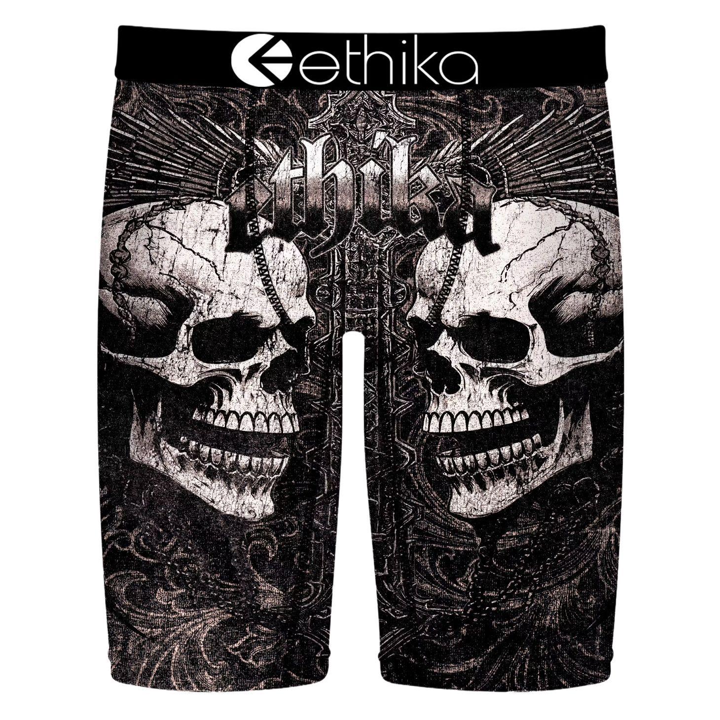 

Чоловіча дихаюча квадратна білизна ETHIKA: Модні спортивні труси з принтом, плавки для фітнесу, пляжні штани. XL EU size (160-180 jin)