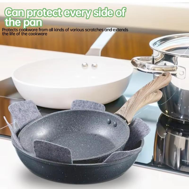12 PCs/Pack Pot Divider Pad for Stackable Pot Protector, 3 Different Sizes, Used to Protect and Separation