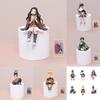 Demon Slayer Kimetsu No Yaiba PVC Figuren Set Mit Sitzenden Posen Modellen Zum Sammeln Und Ausstellen