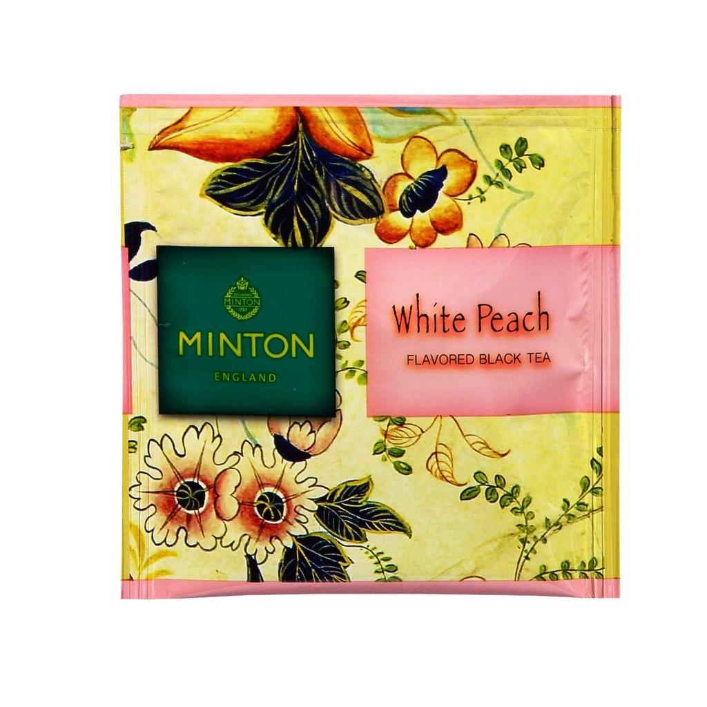 Minton Japanese Black Tea, White Peach, 10 Tea Bags X 3 Boxes