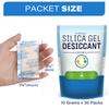 32 Πακέτα 10g Πακετάκια Πυριτικού Gel Ενδεικτικό Απορροφητικό Υγρασίας Αφυγραντήρας Πακετάκια Απορρόφησης Υγρασίας για Αποθήκευση