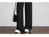 Tall Women's Black Drape Casual Wide-Leg Trousers - Spring/Autumn 2026