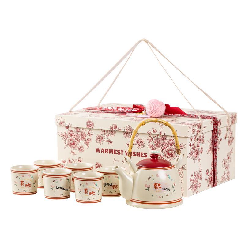 Elegant Tea Set: Perfect Honeymoon, Wedding, or Engagement Gift; Includes Teacup; Ideal for Bridesmaids or Housewarming Present.
