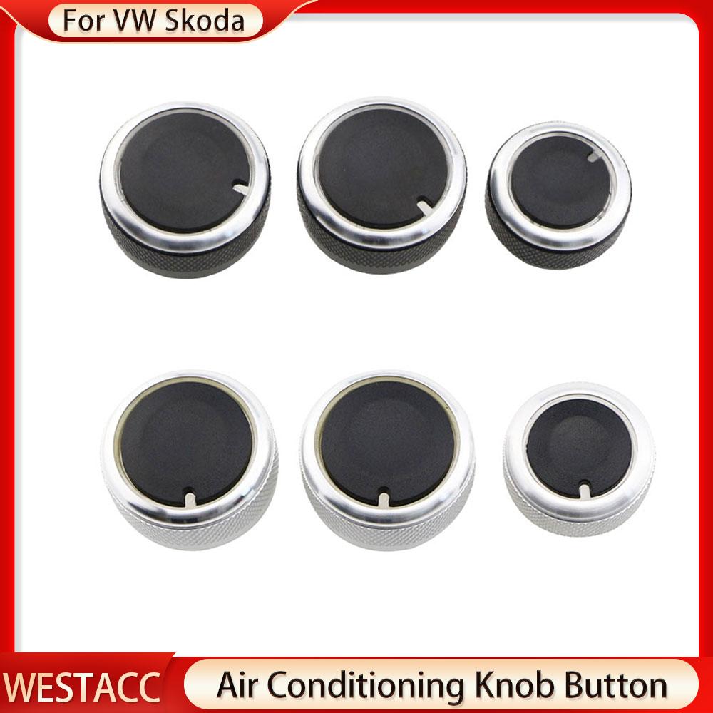 Car AC Knob for Volkswagen VW Jetta MK5 MK6 Bora Golf 5 Tiguan Touran Passta B6 B7 for Skoda Octavia A5 Air Conditioning