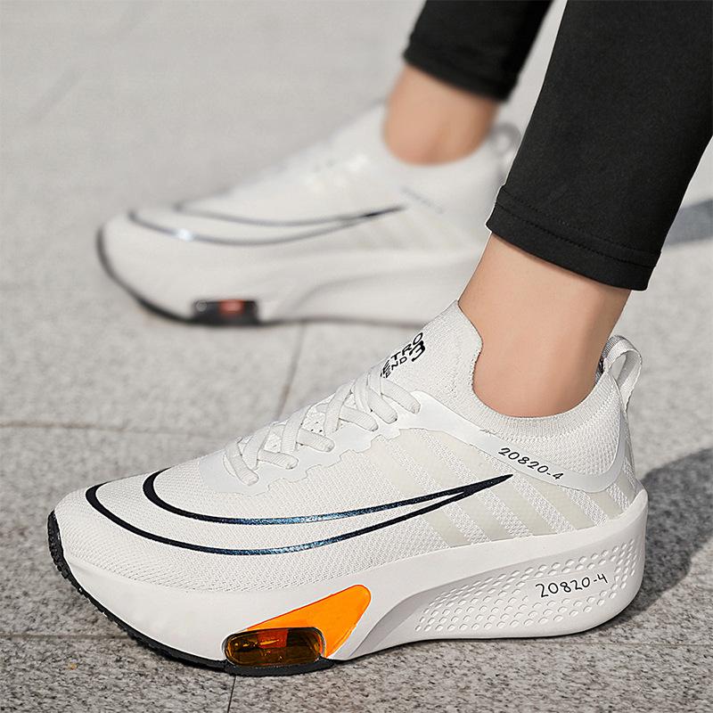 Außenhandel Explosion Luftkissen Paar Wettkampf Marathon Fliegendes gewebtes Mesh Laufschuhe Herren Sport- und Freizeitschuhe Laufschuhe Live-Übertragung