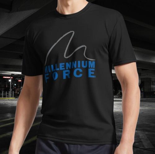 Millennium Force Logo Active T-Shirt Funny Size Mode American T-shirt S
