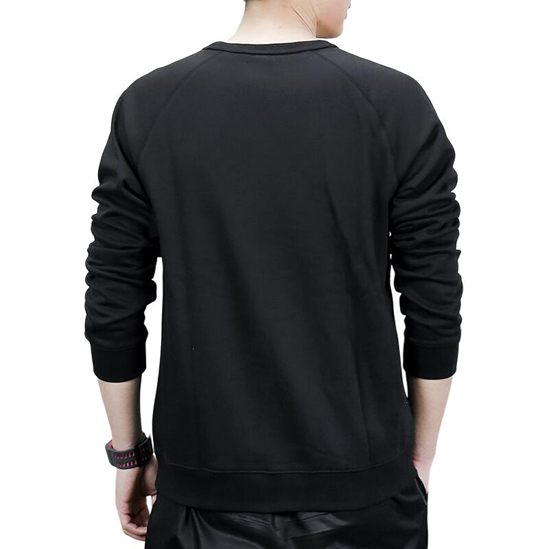 adidas Originals Crew Neck Printed Logo Sweatshirt Men Sweatshirt Black AY7791