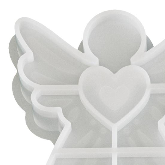 Angel Mold Flexible Non-Stick Angel Shape Silicone Candle Mold Ice Cubes Desserts Soap Making Baking Mold DIY Scented Candles Resin Ornament