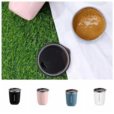 Mit Deckel Thermos-Kaffeebecher 304 Edelstahl Thermobecher Trinkgeschirr Wasserflasche Schüler