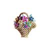 Vintage Süß Kreativ Blumenkorb Brosche Damen Anzug Trendige Accessoires Korsage Mantel Mantel Dekoration Anstecknadel Schal Schnalle
