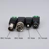 Female Male DC BNC Connector 2.1*5.5mm DC Jack Power Audio Adapter Electrical Wire Converter For RGB LED Strip Light CCTV Camera