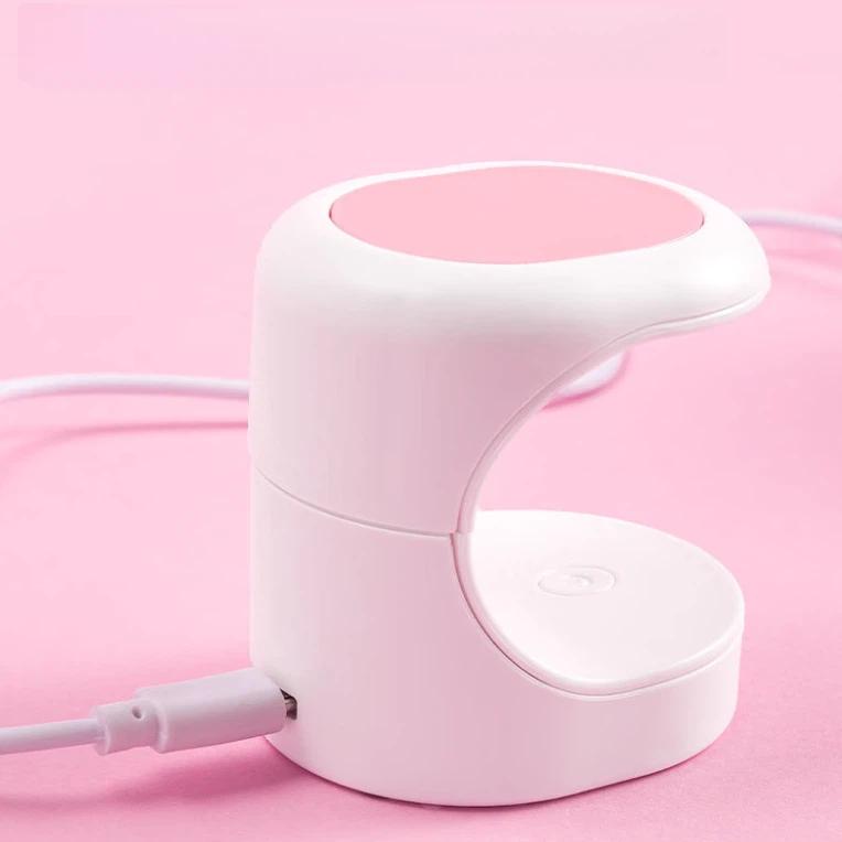 Sweet Color Nail Lamp, Portable Quick-Drying, Nail Salon Specialized, Nail UV Lamp, No Hand Darkening, Pink, Mini