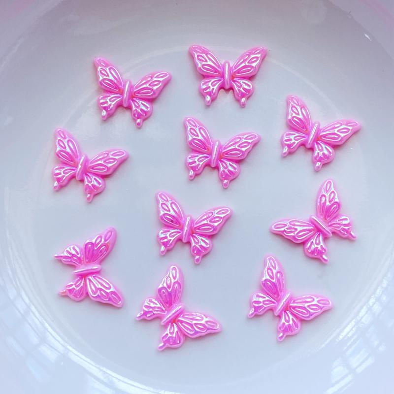 

100Pcs New Cute Mixed Mini Shiny Butterfly Flat Back Resin Cabochons Scrapbooking DIY Jewelry Craft Decoration Accessorie
