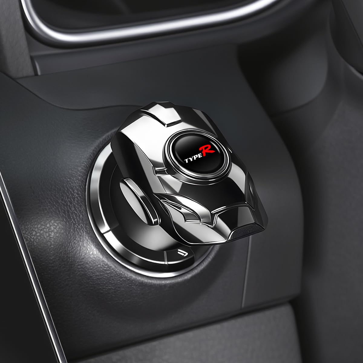 

Type R Applicable Car Engine Start Cover Good Texture Unique Type R applicable чёрный