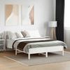 Vidaxl Bed Frame Without Mattress, White, 120X200 Cm, Pine Wood