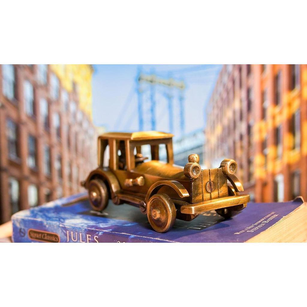 Brass Vintage Motor Car Showpiece Figurine Statue for Home, Brass Antique Showpieces for Home, Standard, Pack of 1