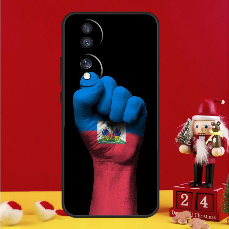 Vintage Haiti Haitian Flag Case For Honor Magic 8 5 6 7 Pro Honor Win RT 50 70 90 200 400 Lite X8c X9b X9c X9a X9d Cover