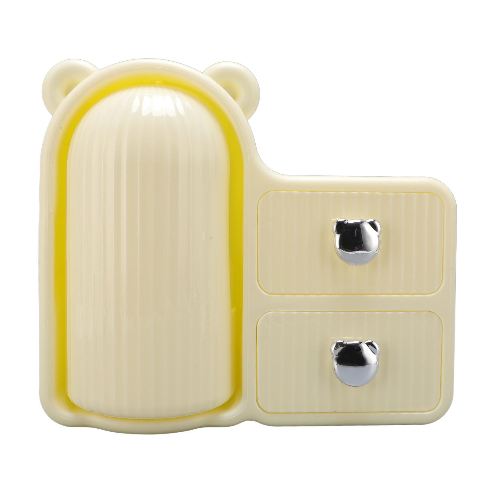 

Органайзер для косметики с вращающимся держателем, ящиком для хранения косметики на рабочем столе или на стене для спальни