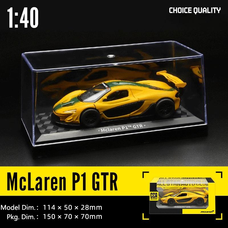 CCA 1:43 Alloy Car Models - BMW Lamborghini Bentley McLaren Collection with Acrylic Case & Display Stand, Diecast Gift for kids