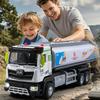 1:40 Stadt Öltankwagen Benzinauto Sound und Licht Modell Transportfahrzeug Legierung+Kunststoff Druckguss Spielzeug Kinder Sammlung Geschenk