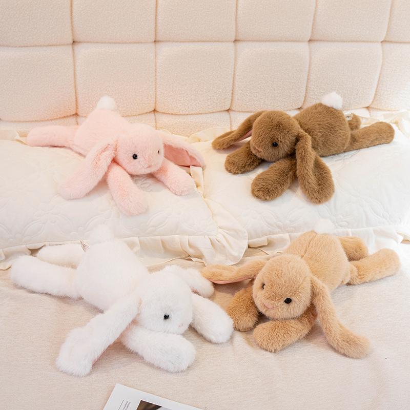 45cm Very Soft Rabbit Plushies Cuddly Stuffed Bunny Rabbit Plush Toy Throw Doll Birthday Gifts Girl Child