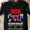 56 Jahre 1968-2024 Rush Danke für die Erinnerungen Schwarz Alle Größen T-Shirt BT90 Unisex T-Shirt