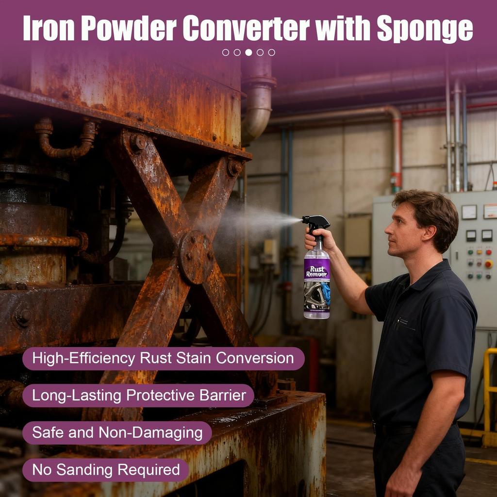 100ml Automotive Rust Remover Spray Multipurpose Rust Removal Cleaner Iron Stain Cleaner Converter For Car Wheel Chassis Marine