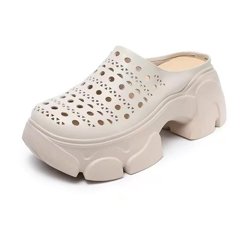 Mode High Heels Damen Hausschuhe Plateau Mules Schuhe Slingback Mode Damen Sandalen 2025 Designer Flip Flops Lässige Pantoletten Mujer