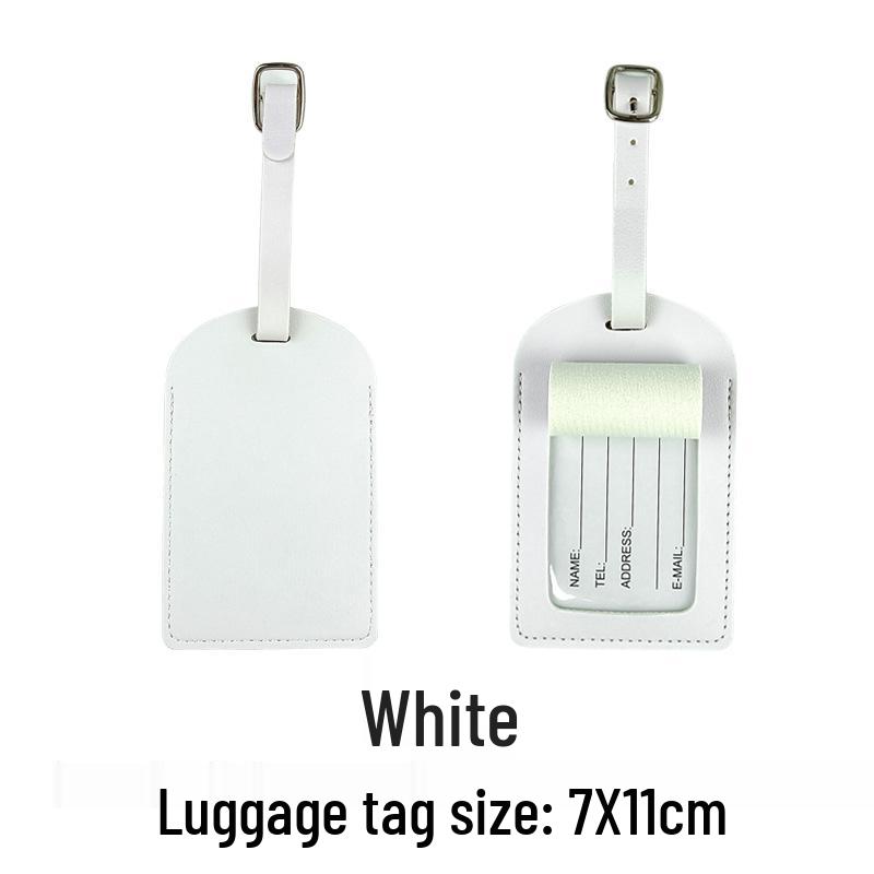 Customizable PU Leather Passport Holder & Luggage Tag Set with Paper Card Inclusion