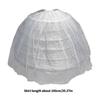 Crinoletta a vita regolabile con design a 6 cerchi Sottogonna in tulle per personalizzare il comfort su vari tipi di corpo della sposa