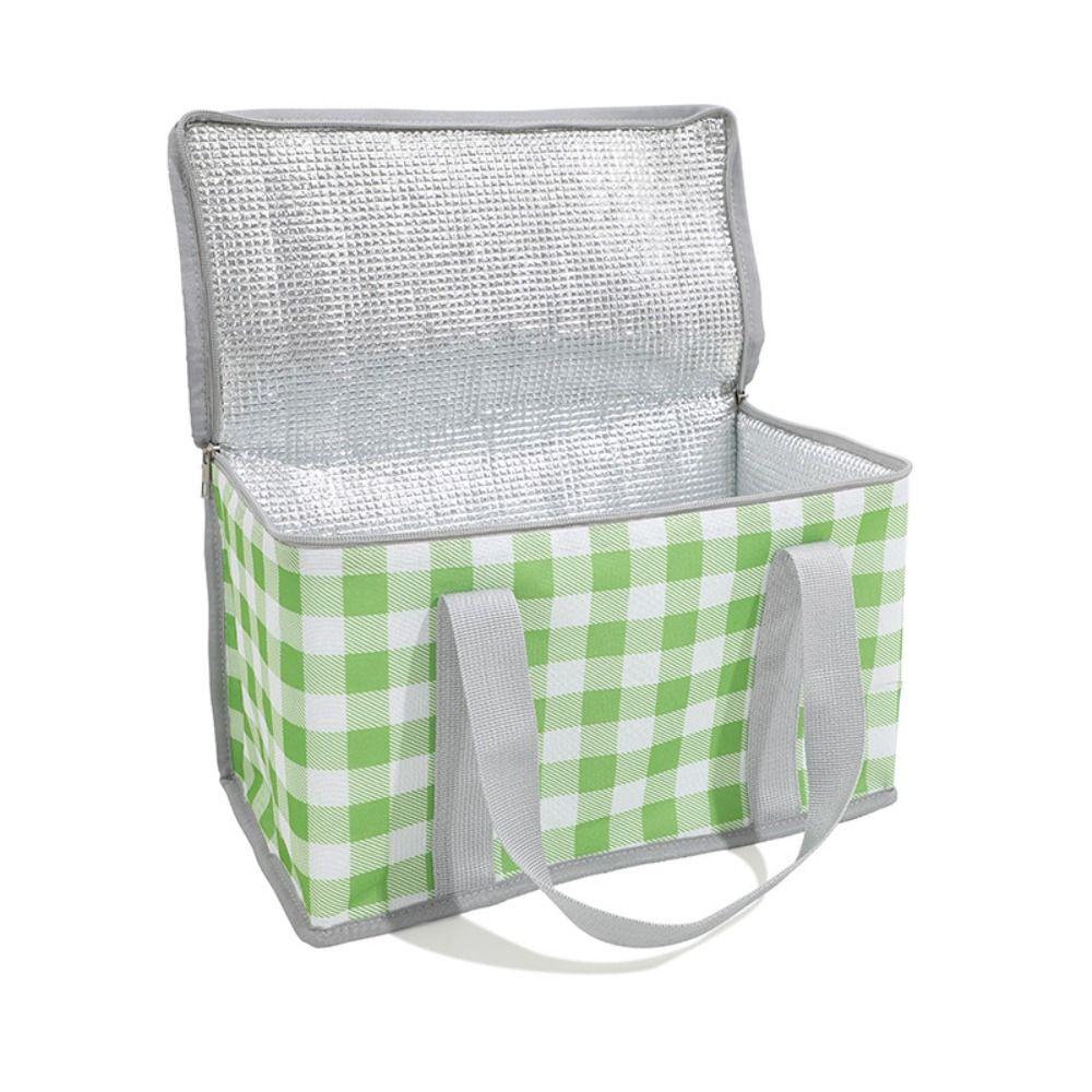 Reißverschluss-Packung Frühlingstag Picknicktasche Camping Lebensmittelaufbewahrungstasche Thermoisolierte Kühlbox Lebensmittel Handtaschen