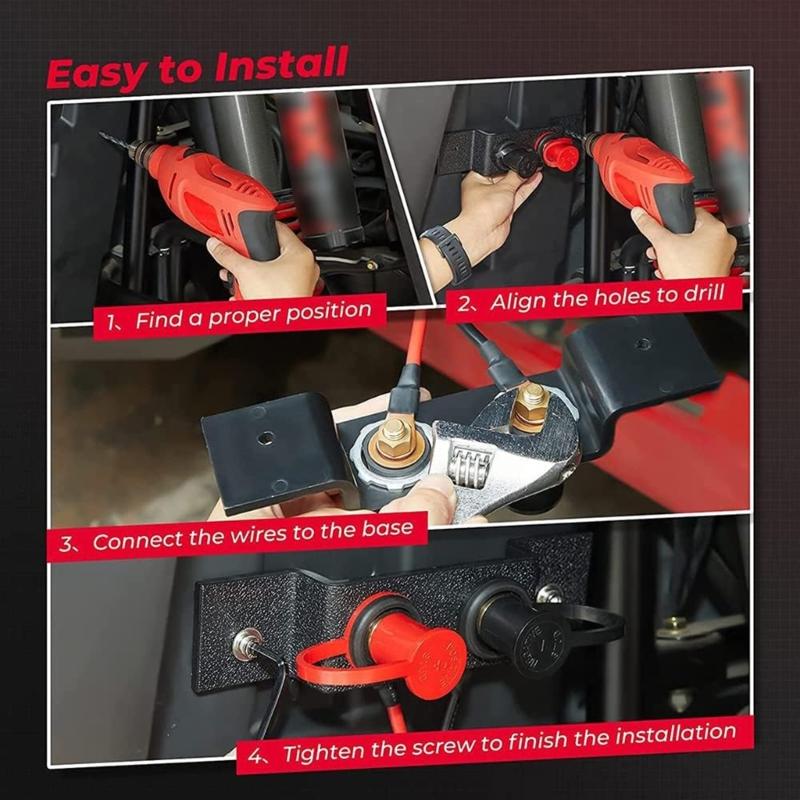 Automotive Marine Trailer Battery Jump Starter sey with Terminals Small Jump Starter set for Quick Power Solution